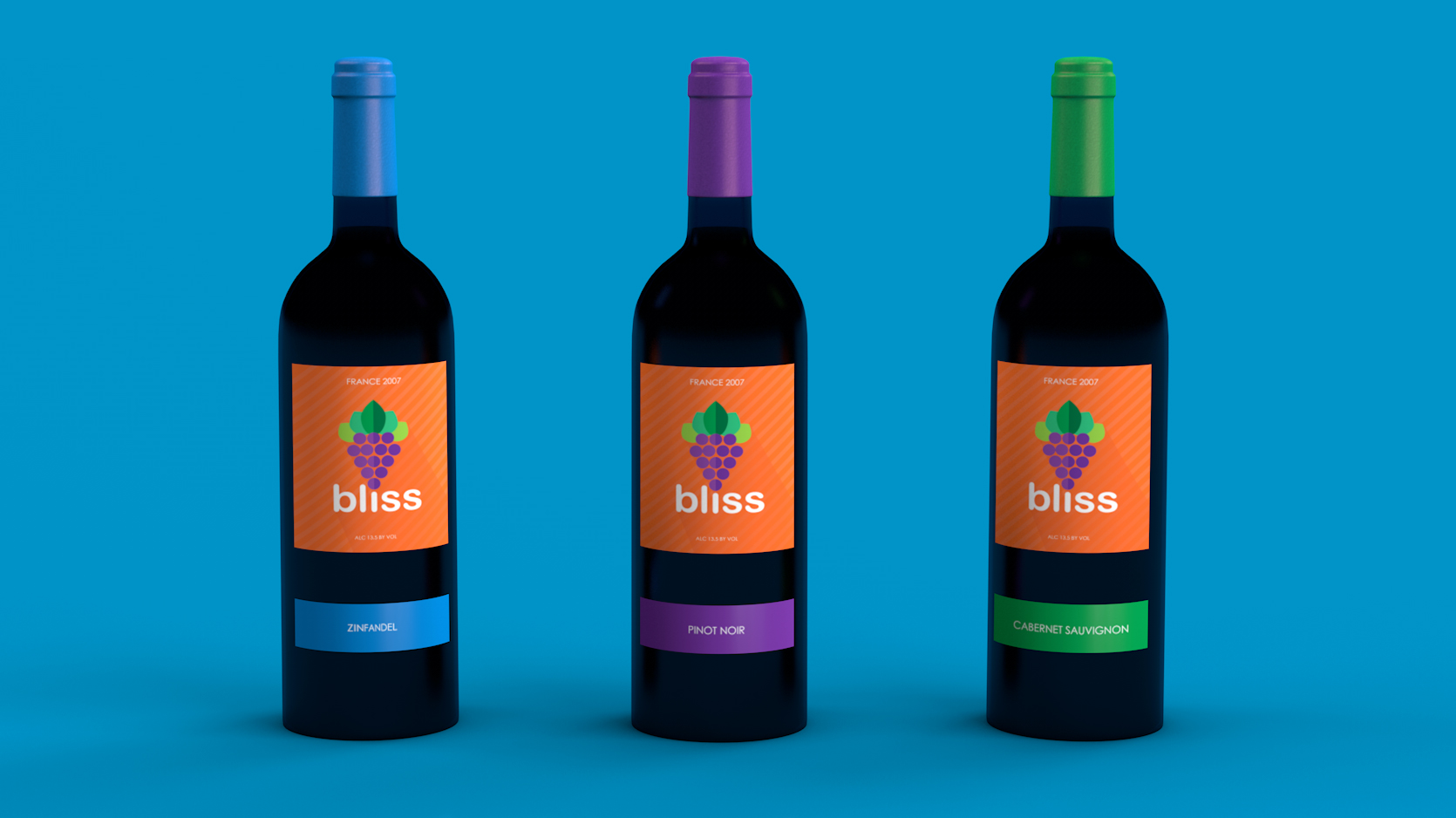 Bliss Wine Label Design