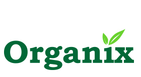 Organix logo redesign using shades of green