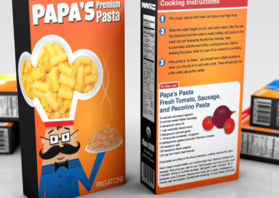 Pasta Box Package Design