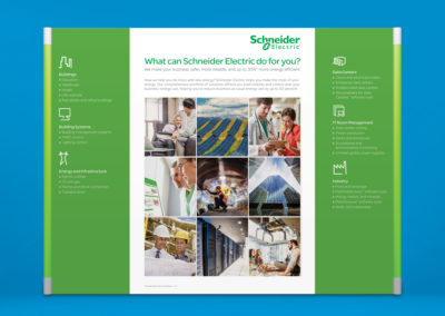 Trade show graphic design for Schneider Electric
